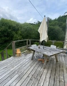 construction grande terrasse