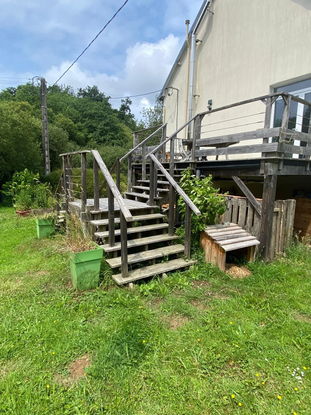 réalisation terrasse sur pilotis Finistère