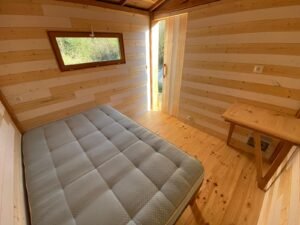 Intérieur en lambris de cabane